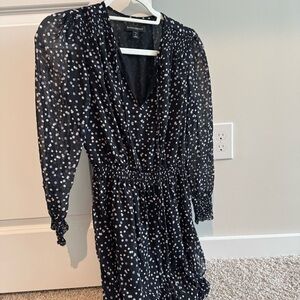 Banana Republic Multi color black Polka Dot Dress